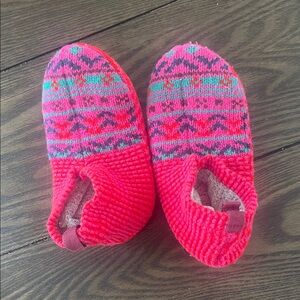 Bombs Pink Patterned Kids Slippers